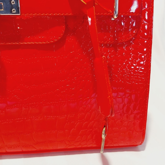 BIRKIN STYLE SATCHEL BAG NWT! - Picture 8 of 11